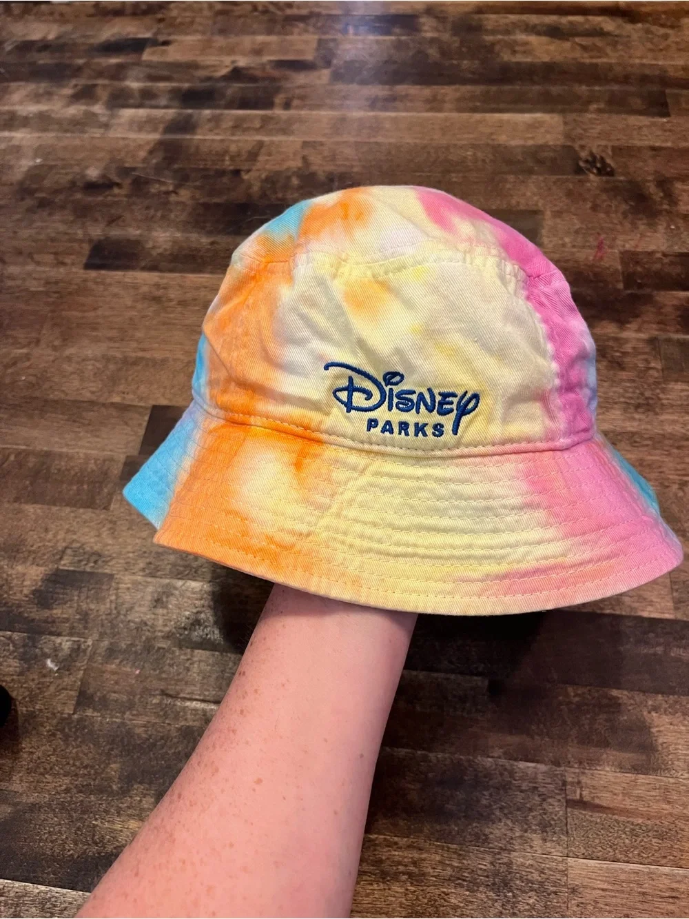 Disney Tie-Dye Mickey Mouse Kids Bucket Hat - Orange, Yellow, Pink, Blue